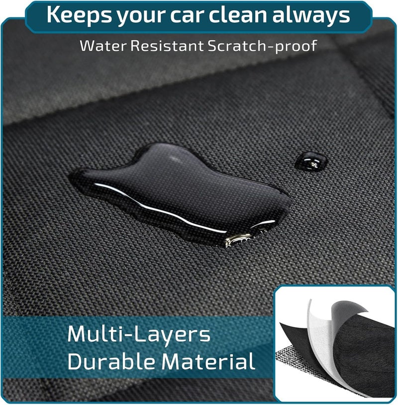 Veckle SUV Cargo Liner for Dogs - Universal Fit Trunk Cover for Dogs Water Resistant Nonslip with Side Flaps, Cargo Liner for SUVs, Sedans, Vans - Image 5